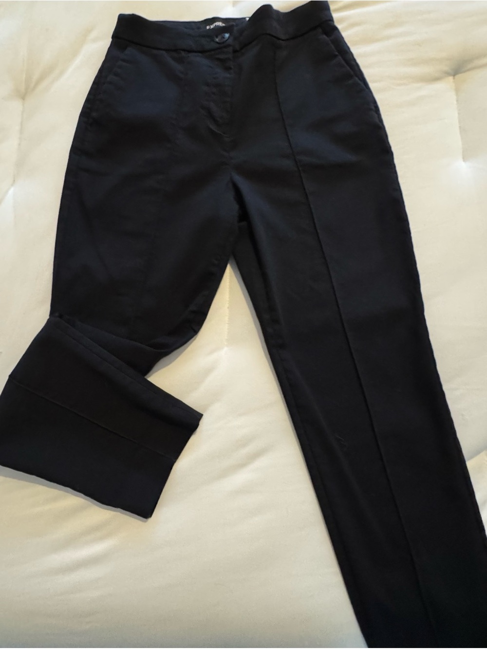 Express Black Tailored Ponte Trousers